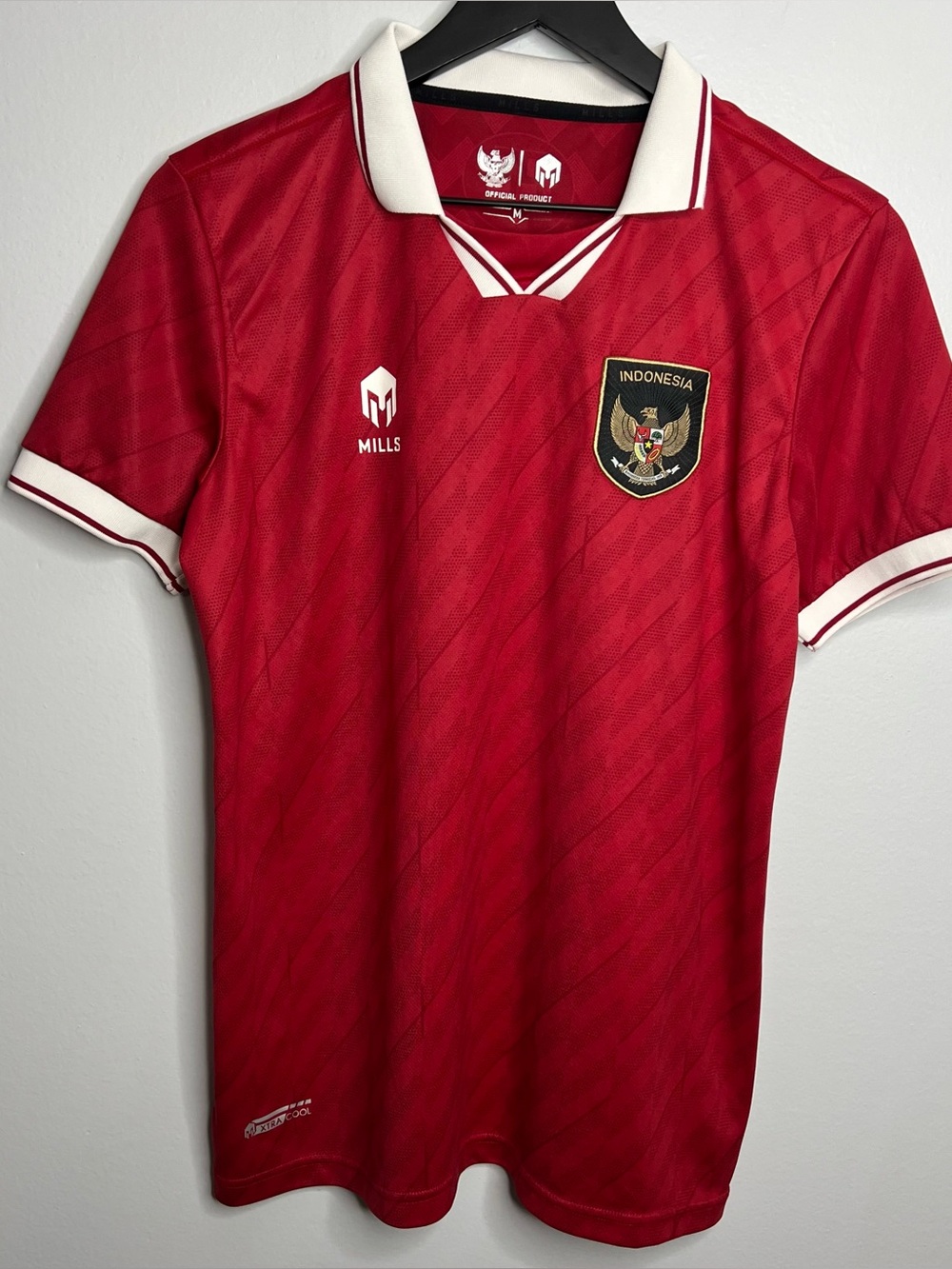 Indonesia National Team Jersey Mens Medium Red Mills 2022-24 Soccer Football